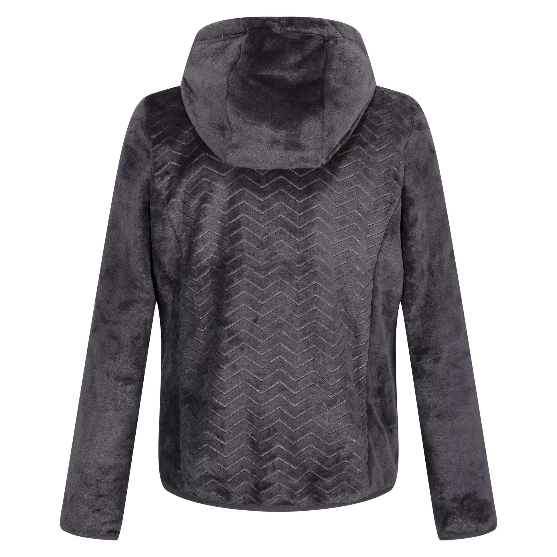 Seal Grey - Back - Regatta Womens-Ladies Julissa II Fluffy Full Zip Fleece Jacket