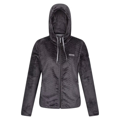Seal Grey - Front - Regatta Womens-Ladies Julissa II Fluffy Full Zip Fleece Jacket
