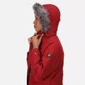 Delhi Red - Close up - Regatta Womens-Ladies Lumexia III Waterproof Insulated Jacket