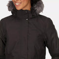 Black - Close up - Regatta Womens-Ladies Lumexia III Waterproof Insulated Jacket