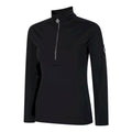 Black - Side - Dare 2B Womens-Ladies Julian Macdonald Excursive Half Zip Fleece Top