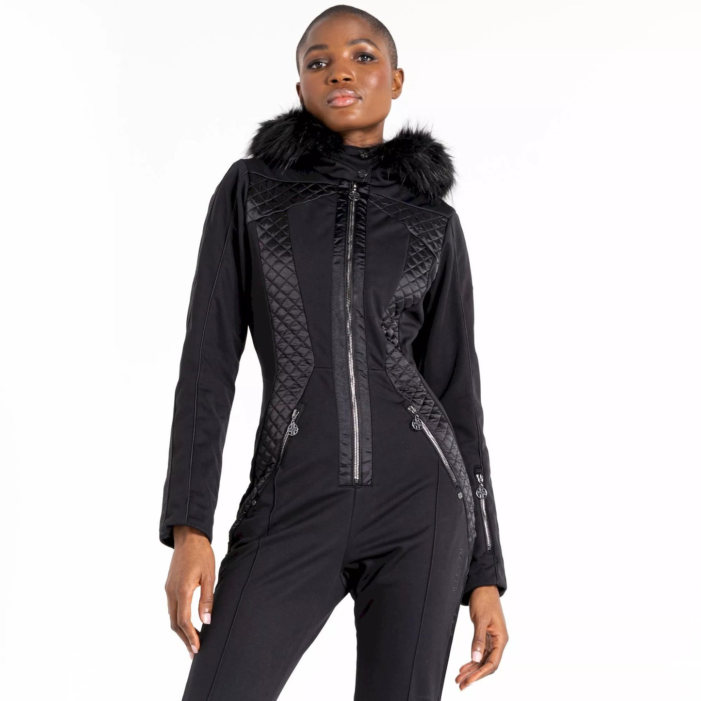 Black - Lifestyle - Dare 2B Womens-Ladies Julien Macdonald Supermacy Snowsuit