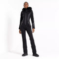 Black - Pack Shot - Dare 2B Womens-Ladies Julien Macdonald Supermacy Snowsuit