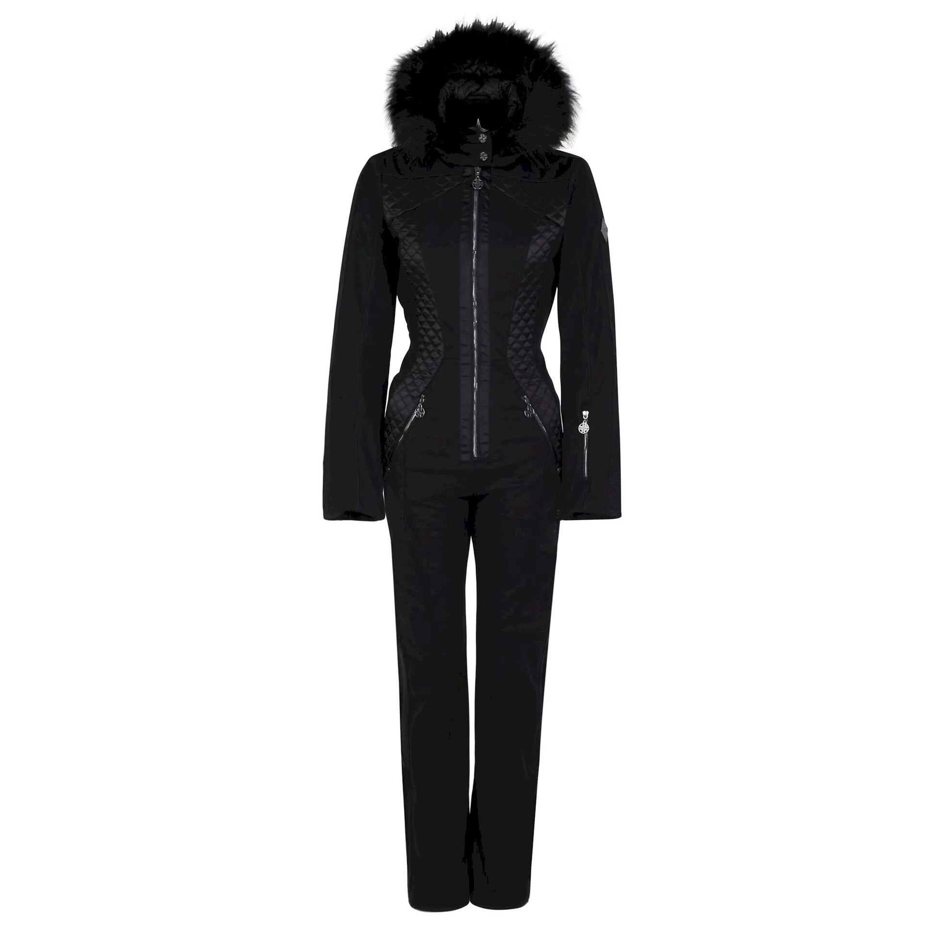 Black - Front - Dare 2B Womens-Ladies Julien Macdonald Supermacy Snowsuit