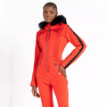 Volcanic Red - Pack Shot - Dare 2B Womens-Ladies Julien Macdonald Supermacy Snowsuit