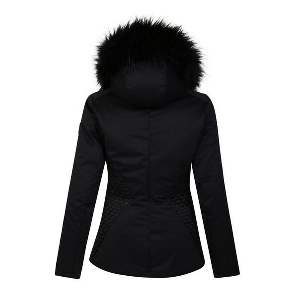 Black - Back - Dare 2B Womens-Ladies Julien Macdonald Supermacy Plain Ski Jacket