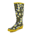 Black-Yellow-Green - Lifestyle - Regatta Womens-Ladies Orla River Floral Wellington Boots