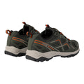 Dark Khaki-Blaze Orange - Back - Regatta Mens Vendeavour Waterproof Walking Shoes