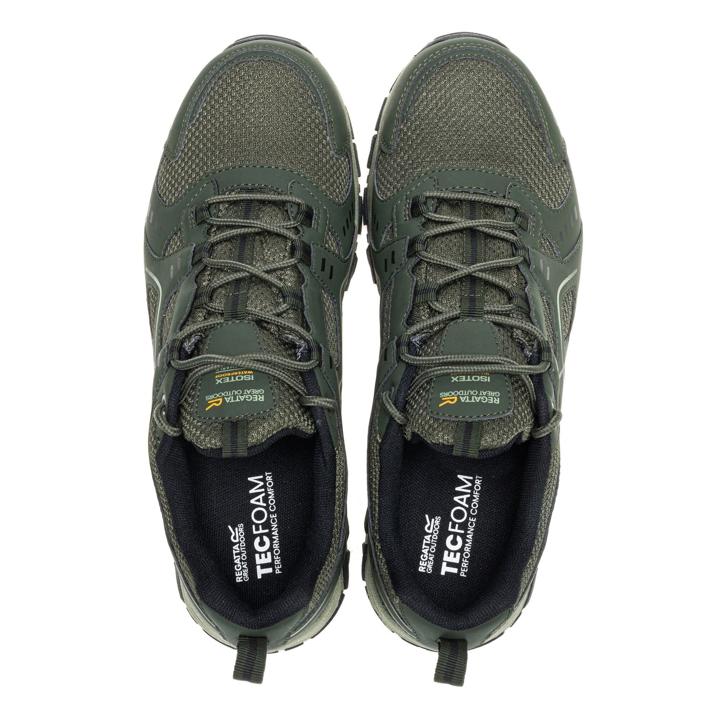 Dark Khaki - Pack Shot - Regatta Mens Vendeavour Waterproof Walking Shoes