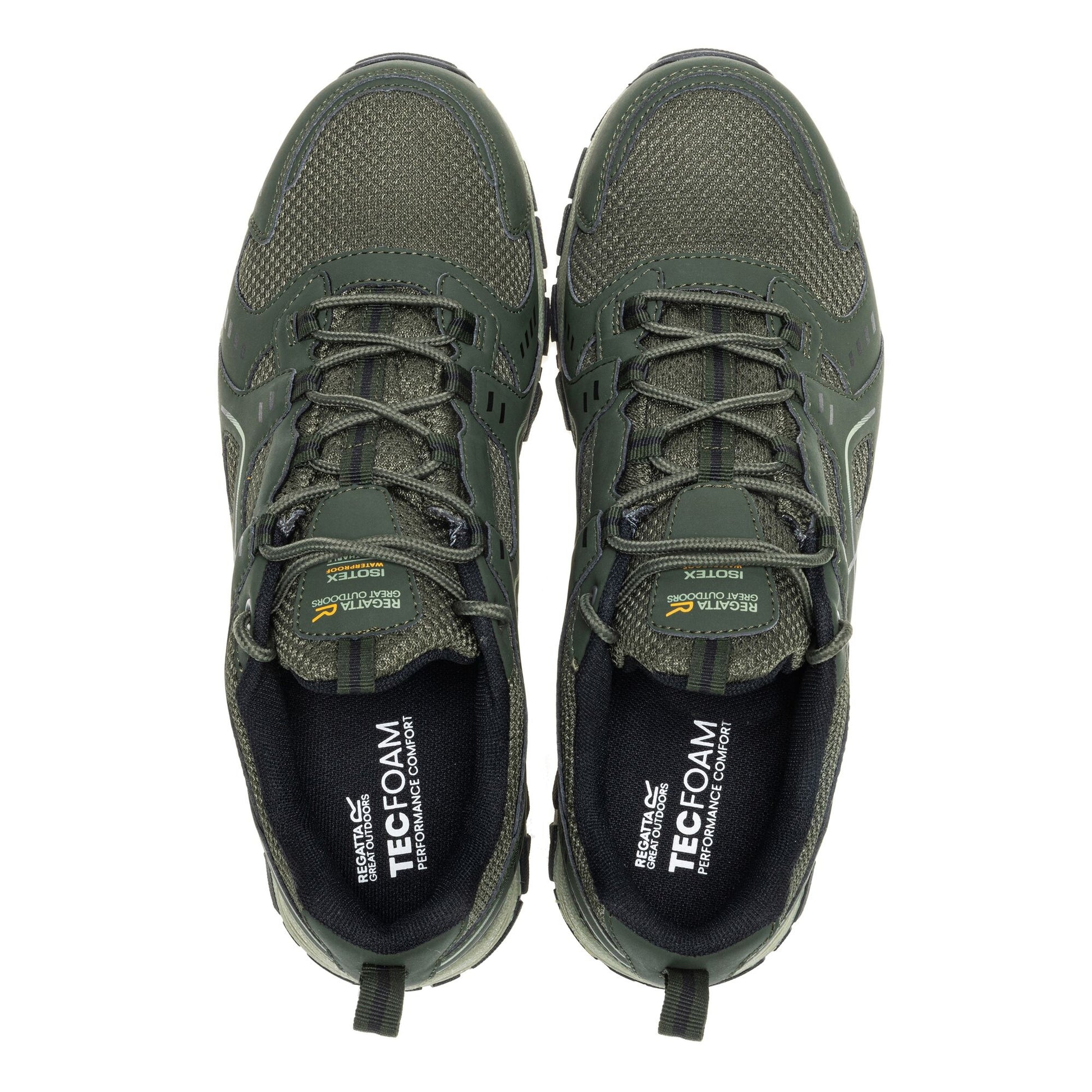 Dark Khaki - Pack Shot - Regatta Mens Vendeavour Waterproof Walking Shoes
