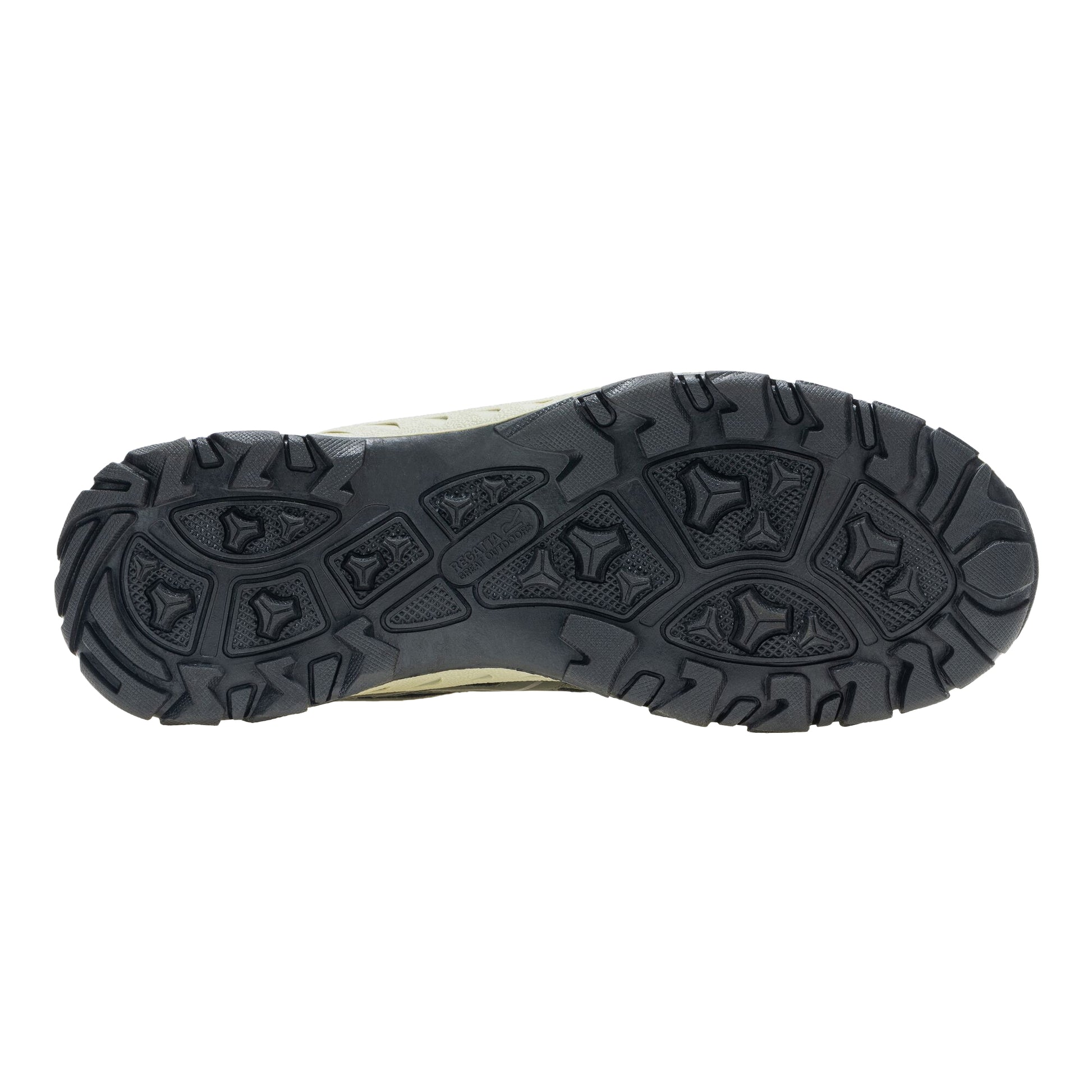 Dark Khaki - Close up - Regatta Mens Vendeavour Waterproof Walking Shoes