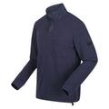 Navy - Side - Regatta Mens Galino Button Detail Sweatshirt