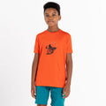 Trail Blaze Orange - Lifestyle - Dare 2B Childrens-Kids Amuse Cycling T-Shirt