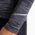 Charcoal Grey - Close up - Dare 2B Mens Accelerate Space Dye Jersey Long-Sleeved T-Shirt