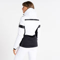 White-Black - Pack Shot - Dare 2B Womens-Ladies Dynamical Quilted Ski Jacket