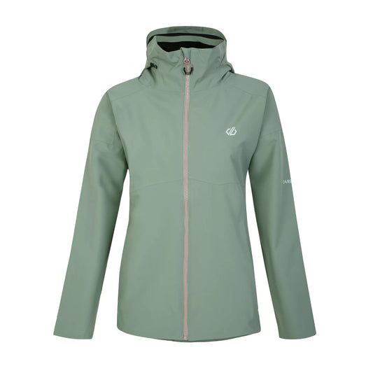 Lilypad Green - Front - Dare 2B Womens-Ladies Trail Waterproof Jacket