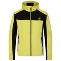 Black-Yellow Plum - Front - Dare 2B Childrens-Kids Thriving Core Stretch Hooded Midlayer