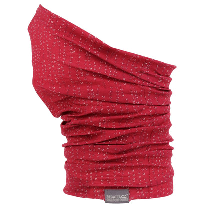Pink Potion - Front - Regatta Childrens-Kids Multitube Trailing Leaves Neck Warmer