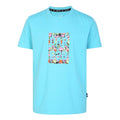 Sea Jet Blue - Front - Dare 2B Childrens-Kids Trailblazer Floral T-Shirt