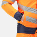 Orange-Navy - Lifestyle - Regatta Unisex Adult Pro Thermogen Hi-Vis Heated Jacket