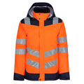 Orange-Navy - Front - Regatta Unisex Adult Pro Thermogen Hi-Vis Heated Jacket