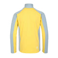 Slate Grey-Electric Yellow - Back - Dare 2B Childrens-Kids Emergent Core Stretch Midlayer