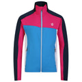 Swedish Blue-Pure Pink - Front - Dare 2B Childrens-Kids Emergent Core Stretch Midlayer