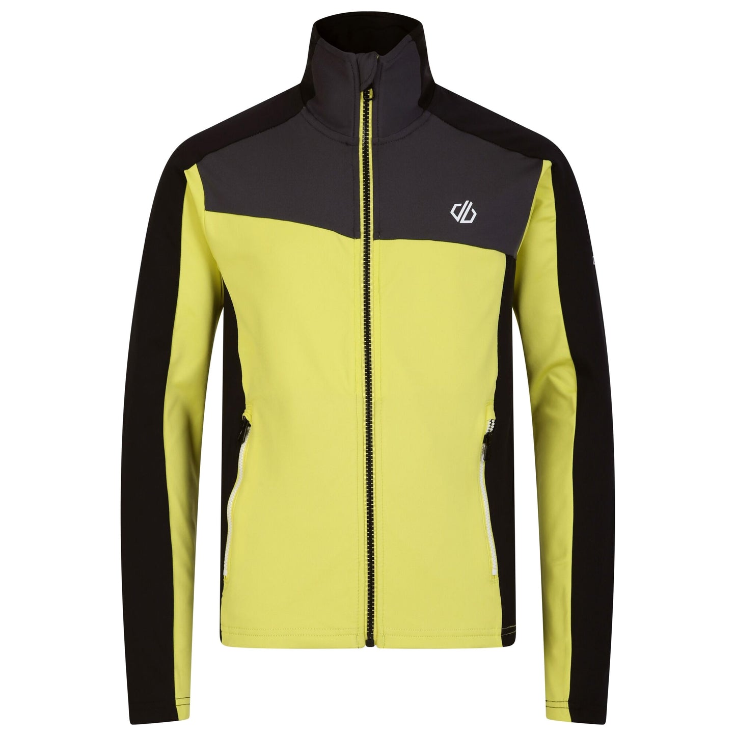 Yellow Plum-Black - Front - Dare 2B Childrens-Kids Emergent Core Stretch Midlayer