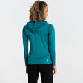 Fortune Green - Lifestyle - Dare 2B Womens-Ladies Convey II Hooded Core Stretch Midlayer