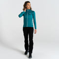 Fortune Green - Pack Shot - Dare 2B Womens-Ladies Convey II Hooded Core Stretch Midlayer