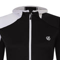 White-Black - Side - Dare 2B Womens-Ladies Convey II Hooded Core Stretch Midlayer