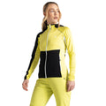 White-Moonlight Denim - Close up - Dare 2B Womens-Ladies Convey II Hooded Core Stretch Midlayer