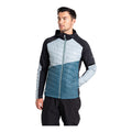 Slate-Mediterranean Green - Pack Shot - Dare 2B Mens Gendarme Padded Jacket