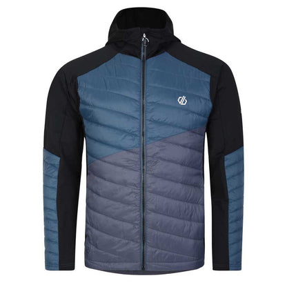 Orion Grey-Black-Dark Storm - Front - Dare 2B Mens Gendarme Padded Jacket
