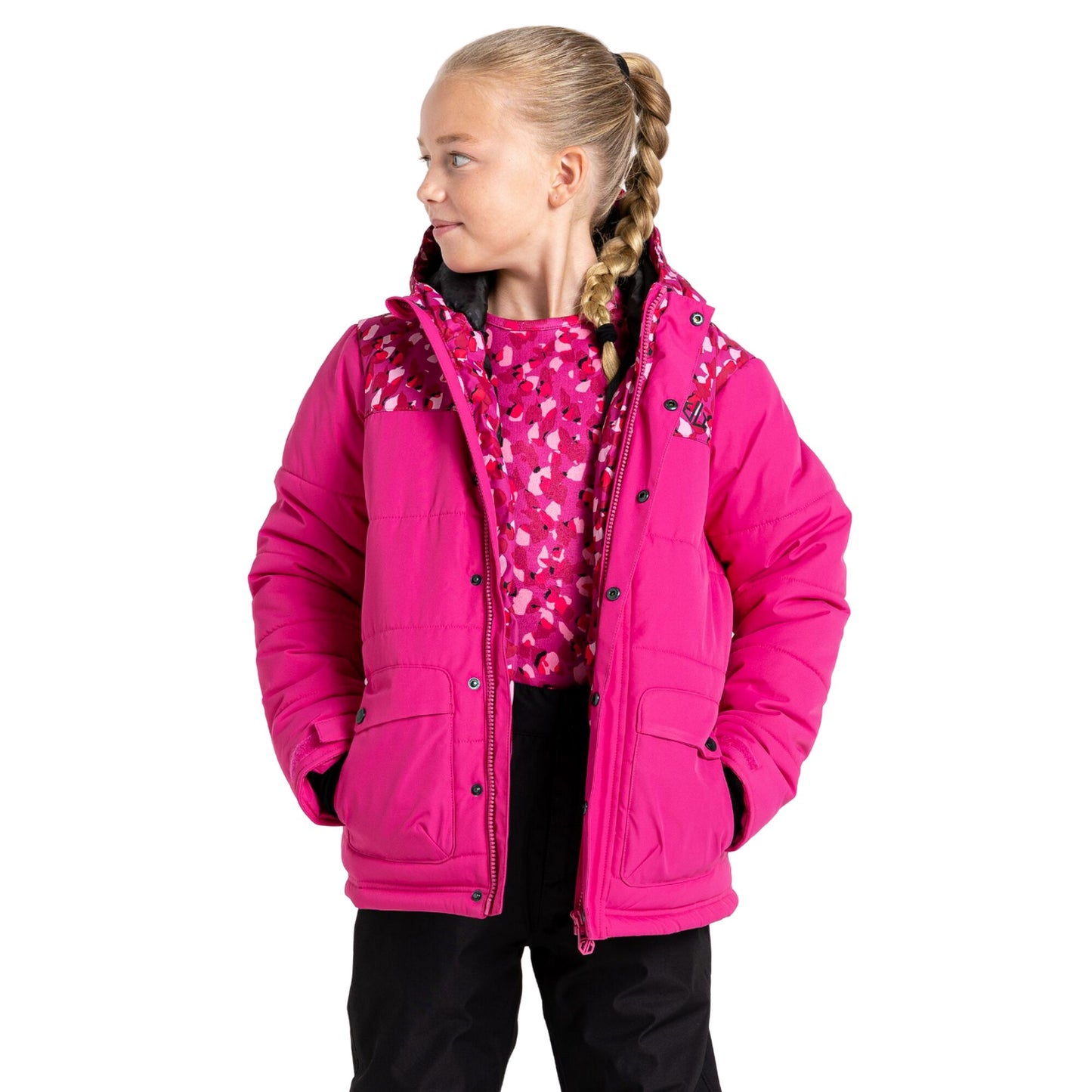 Active Pink - Pack Shot - Dare 2B Girls Impressing Ski Jacket