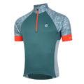 Mediterranean Green - Front - Dare 2B Mens Stay the Course III Camo Cycling Jersey