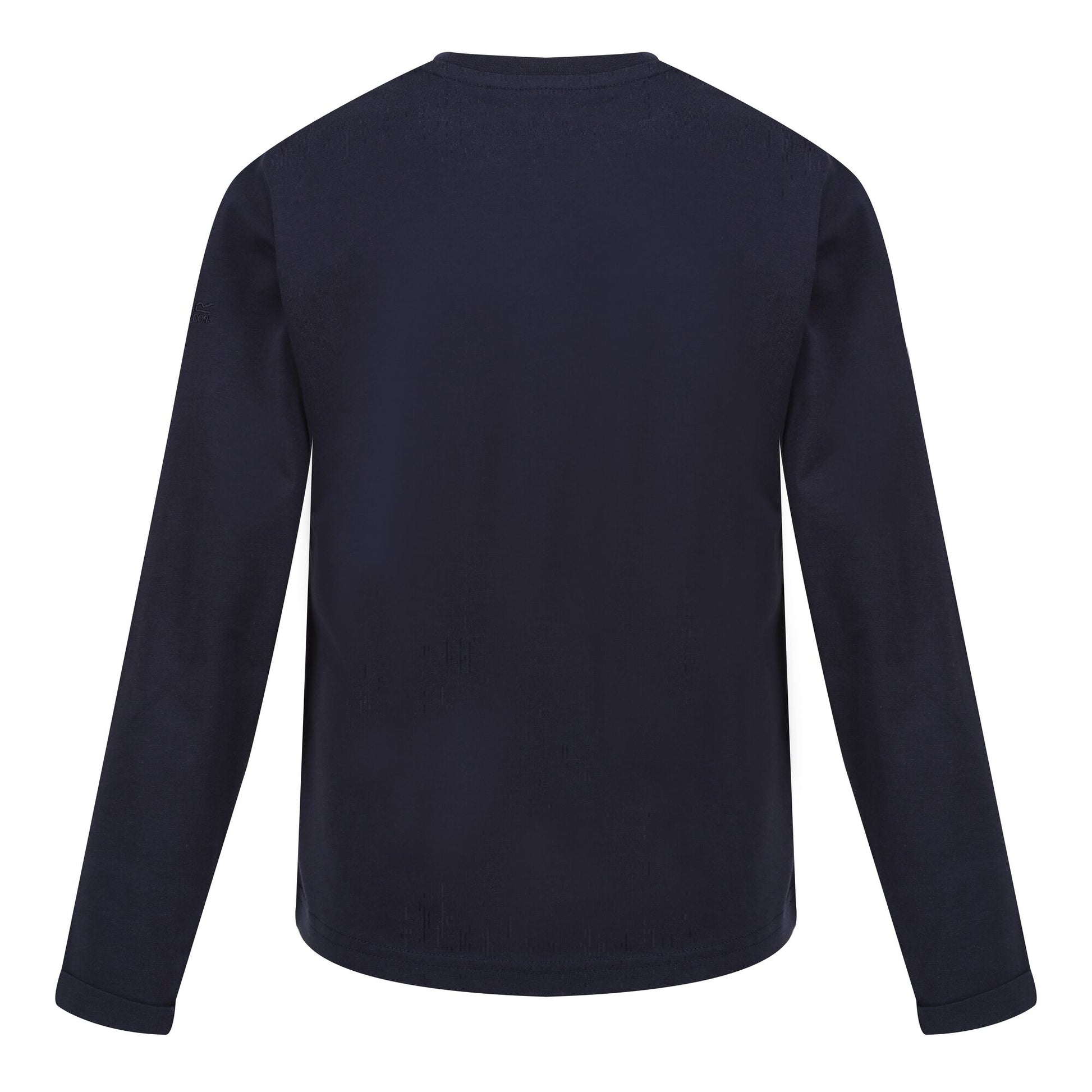 Navy - Back - Regatta Childrens-Kids Wenbie III Slogan Long-Sleeved T-Shirt