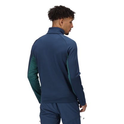 Admiral Blue-Pacific Green - Close up - Regatta Mens Farson II Soft Shell Jacket