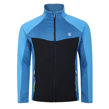 Wave Ride-Grey-Deep Water - Front - Dare 2B Mens Substratum Core Stretch Full Zip Midlayer