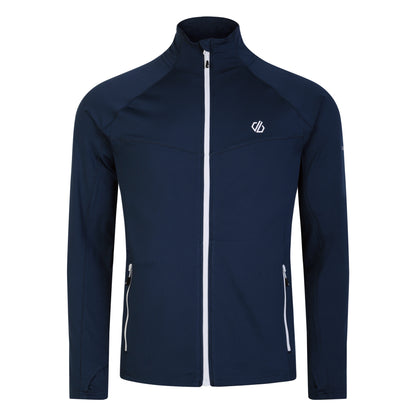 Moonlight Denim - Front - Dare 2B Mens Substratum Core Stretch Full Zip Midlayer