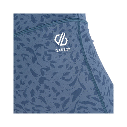 Moonlight Denim - Lifestyle - Dare 2B Womens-Ladies Influential Recycled Animal Print Recycled 3-4 Leggings