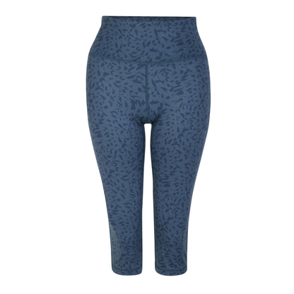 Moonlight Denim - Front - Dare 2B Womens-Ladies Influential Recycled Animal Print Recycled 3-4 Leggings