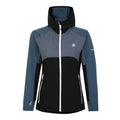 Black-Orion Grey - Front - Dare 2B Womens-Ladies Avidly Hooded Soft Shell Jacket