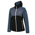Black-Orion Grey - Side - Dare 2B Womens-Ladies Avidly Hooded Soft Shell Jacket