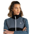 Black-Orion Grey - Lifestyle - Dare 2B Womens-Ladies Avidly Hooded Soft Shell Jacket