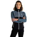 Black-Orion Grey - Close up - Dare 2B Womens-Ladies Avidly Hooded Soft Shell Jacket
