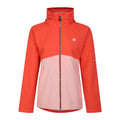 Neon Peach - Front - Dare 2B Womens-Ladies Trail Colour Block Waterproof Jacket