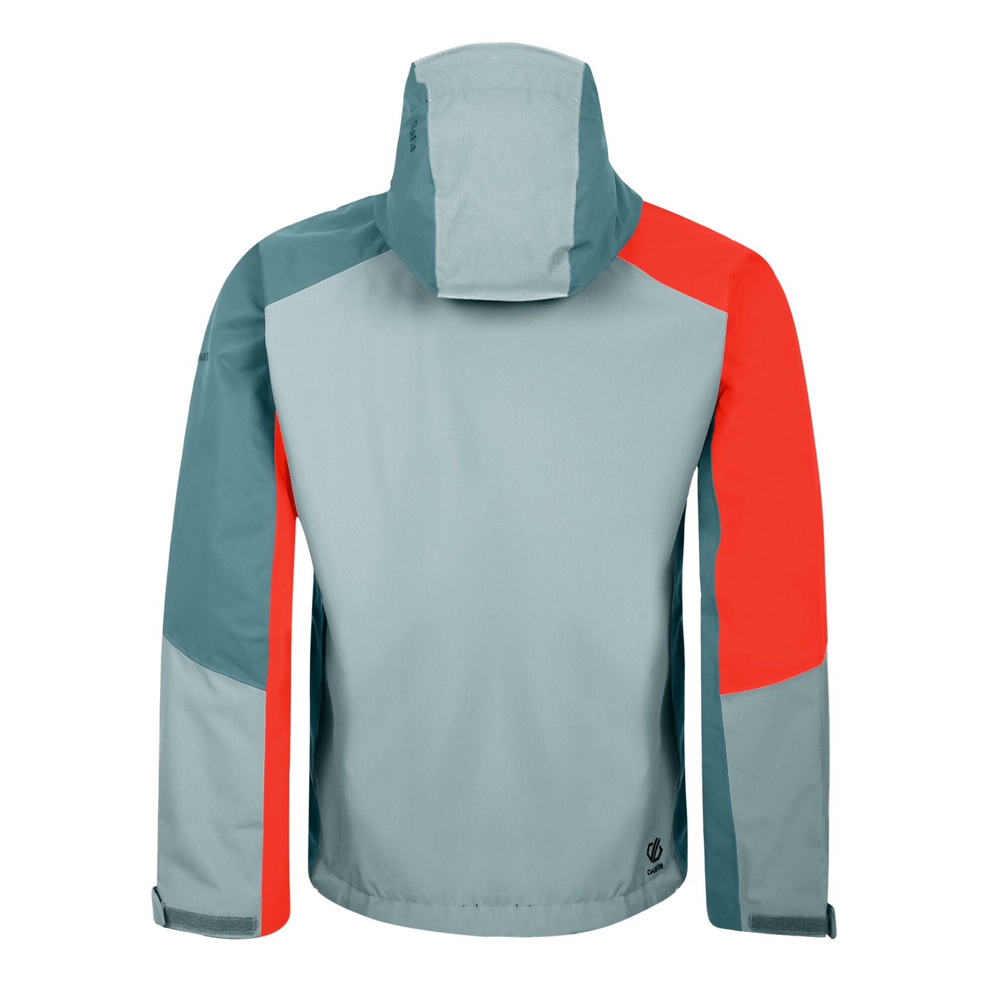 Trail Blaze Orange-Slate-Mediterranean Green - Back - Dare 2B Mens Arising Waterproof Jacket