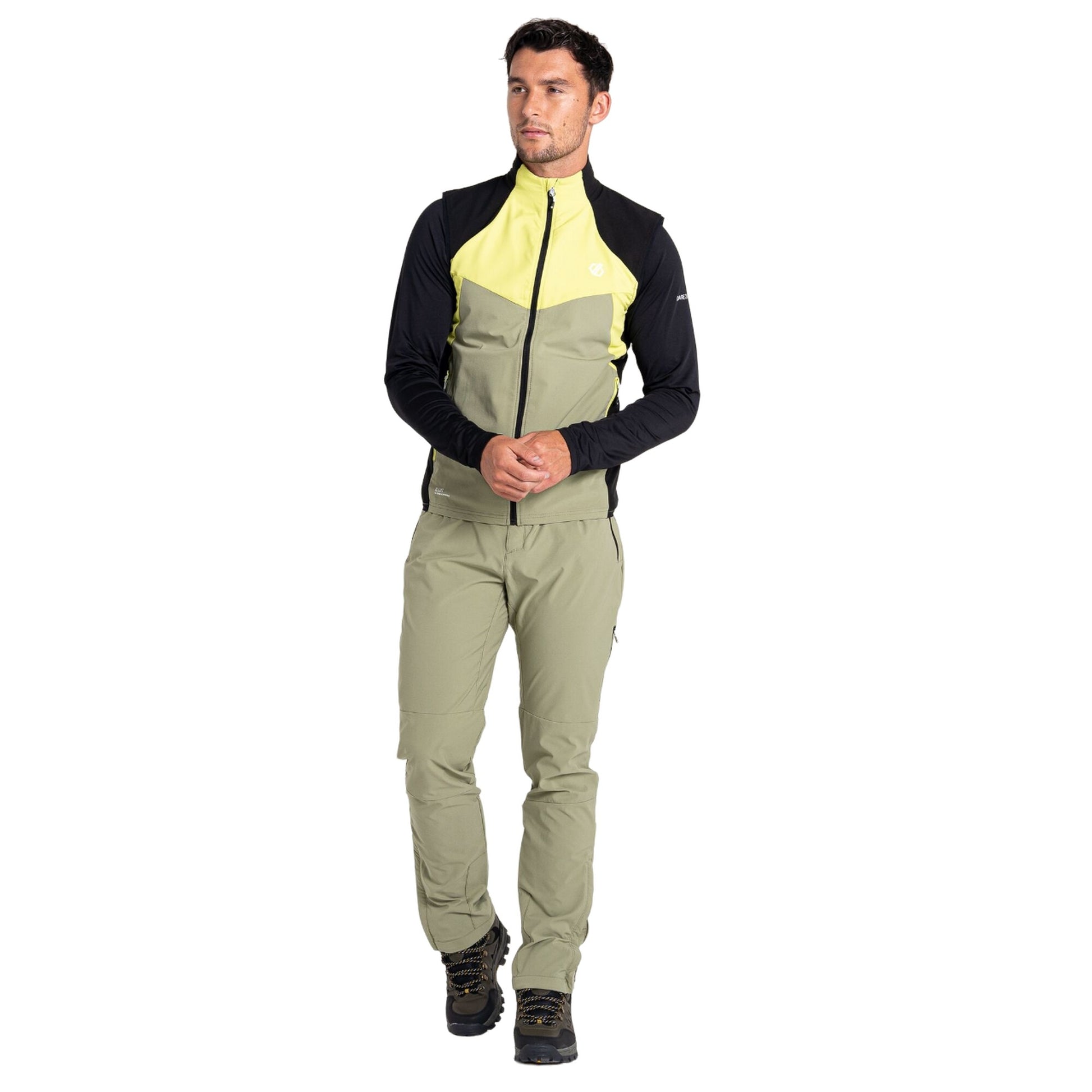 Green Algae - Close up - Dare 2B Mens Latitudinal Softshell Gilet