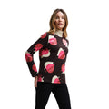 Shadow Elm Pink - Pack Shot - Regatta Womens-Ladies Orla Kiely Leaf Print Winter T-Shirt
